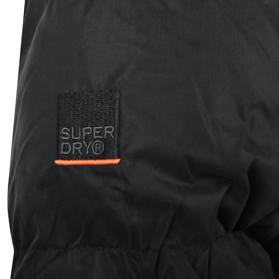 Superdry Hooded Sports Puffer Jacket Black